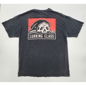 Lurking Class by Sketchy Tank Tshirt L Black Reaper Logo